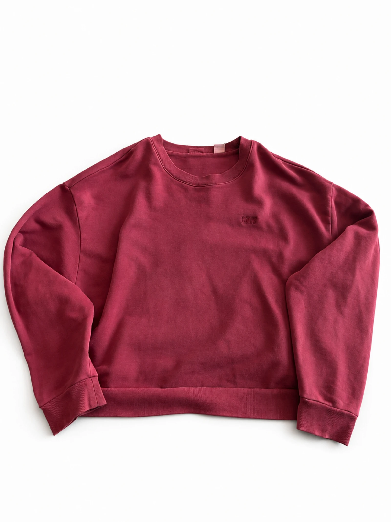 Sudadera Levi's Original Bordada Granate Crewneck